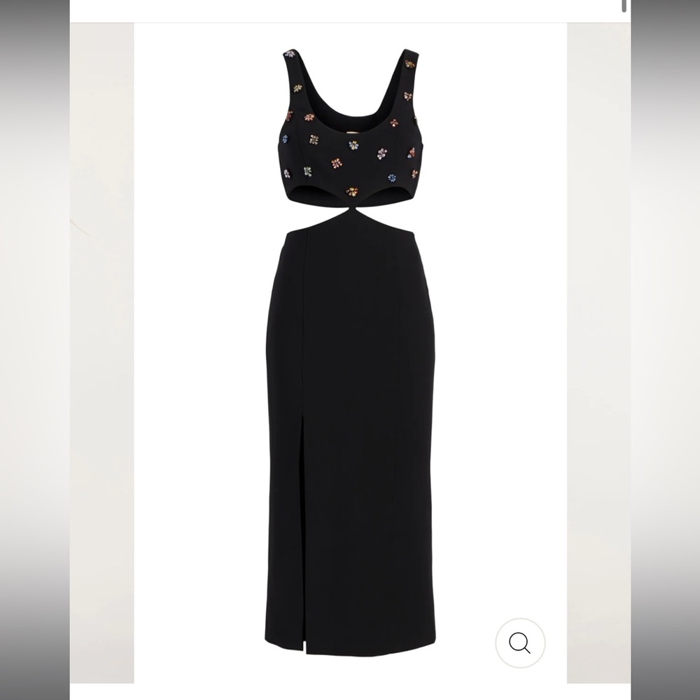 Cinq a Sept Embellished Black Dress
